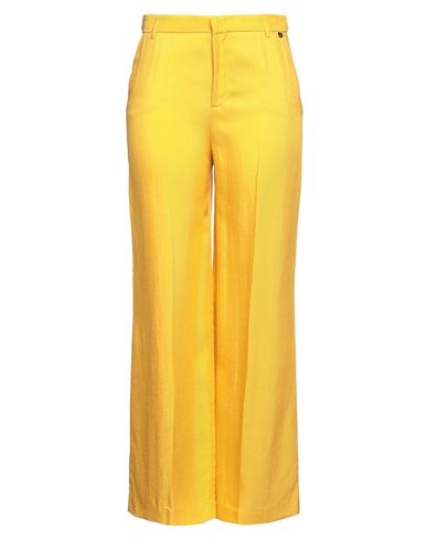 Liu •jo Woman Pants Marigold Size 10 Viscose, Linen