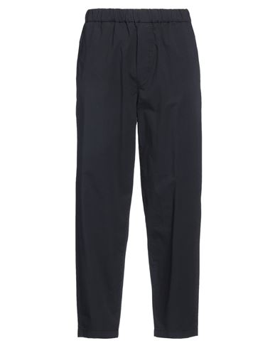 Alpha Studio Man Pants Midnight Blue Size 40 Cotton, Elastane In Blue