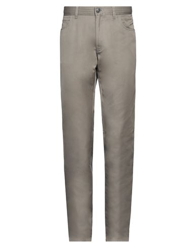 Shop Brioni Man Pants Dove Grey Size 34 Cotton