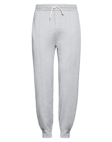 Shop Gran Sasso Man Pants Light Grey Size 40 Cotton, Cashmere