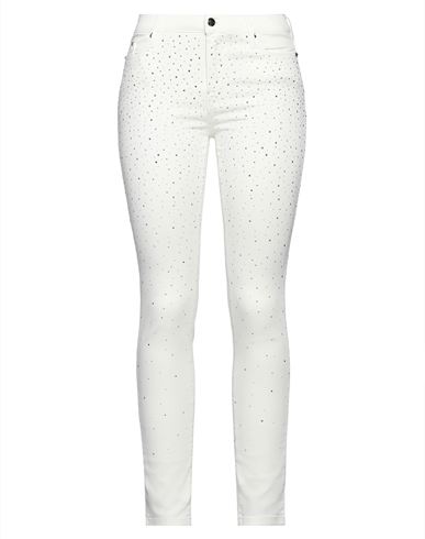 Shop Karl Lagerfeld Woman Jeans White Size 29 Cotton, Polyester, Elastane