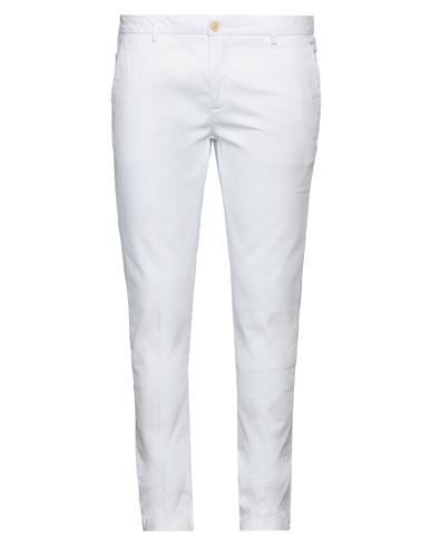 Shop Yan Simmon Man Pants White Size 38 Cotton, Elastane