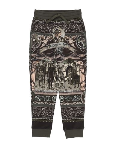 Shop Dolce & Gabbana Toddler Boy Pants Military Green Size 6 Cotton