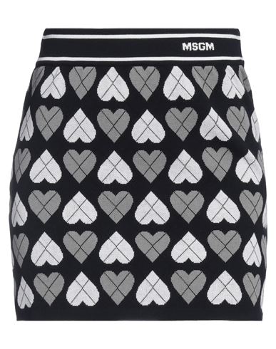 Shop Msgm Woman Mini Skirt Grey Size L Viscose, Polyester