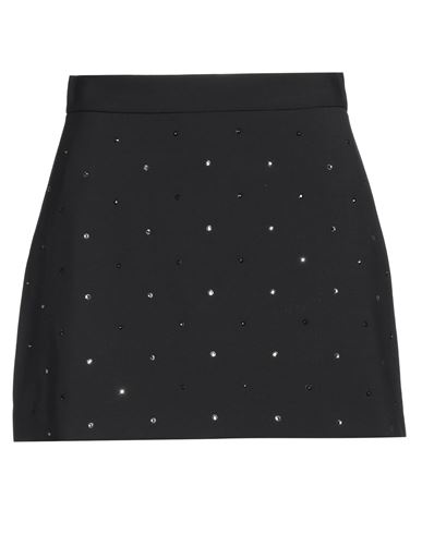 Shop Msgm Woman Shorts & Bermuda Shorts Black Size 4 Virgin Wool, Elastane