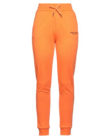 Shop Armani Exchange Woman Pants Orange Size M Cotton, Polyester, Elastane
