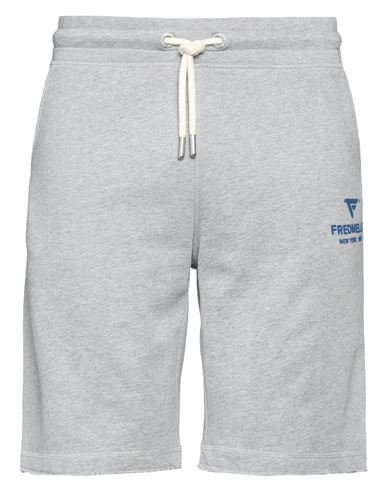 Shop Fred Mello Man Shorts & Bermuda Shorts Grey Size Xxl Cotton, Viscose