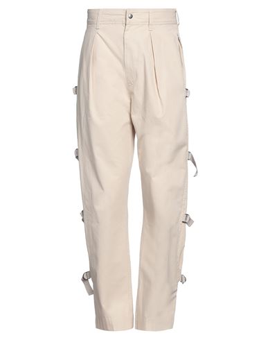 Shop Isabel Marant Man Pants Cream Size 40 Cotton In White
