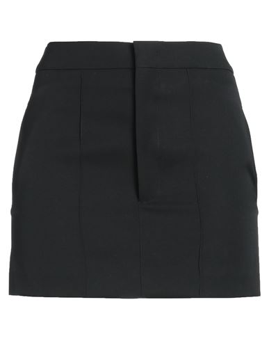 Shop Isabel Marant Woman Mini Skirt Black Size 8 Wool