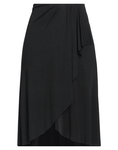 Shop Isabel Marant Woman Midi Skirt Black Size 4 Viscose, Silk