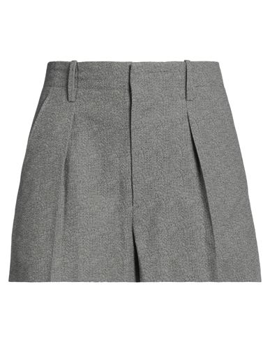 Shop Isabel Marant Woman Shorts & Bermuda Shorts Grey Size 10 Viscose, Organic Cotton