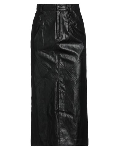 Marant Etoile Marant Étoile Woman Midi Skirt Black Size 2 Polyurethane, Viscose