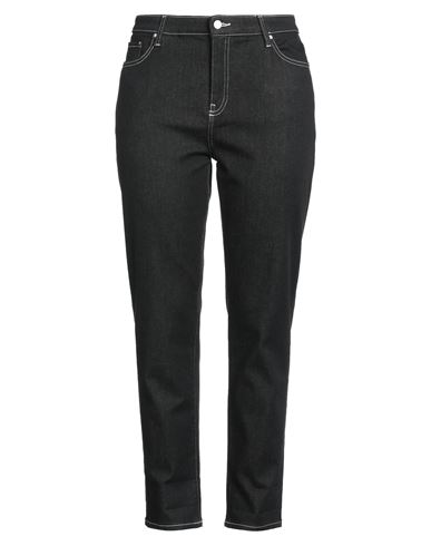 Shop Armani Exchange Woman Jeans Black Size 26 Cotton, Elastomultiester, Elastane