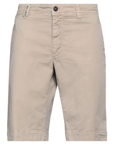 Shop Powell Man Shorts & Bermuda Shorts Beige Size 38 Cotton, Elastane