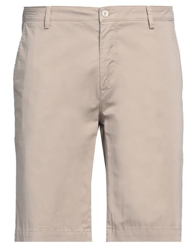 Shop Yan Simmon Man Shorts & Bermuda Shorts Beige Size 36 Cotton, Elastane