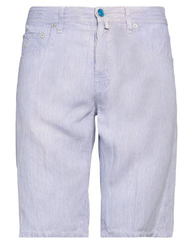 Shop Jacob Cohёn Man Shorts & Bermuda Shorts Lilac Size 35 Linen In Purple