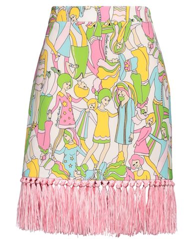 Shop Boutique Moschino Woman Midi Skirt Pink Size 10 Polyester, Elastane