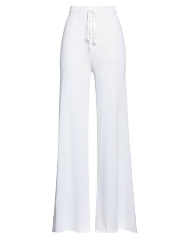 Shop Carta Libera Woman Pants White Size 2 Viscose, Polyamide