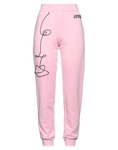 Shop Moschino Woman Pants Pink Size 6 Cotton