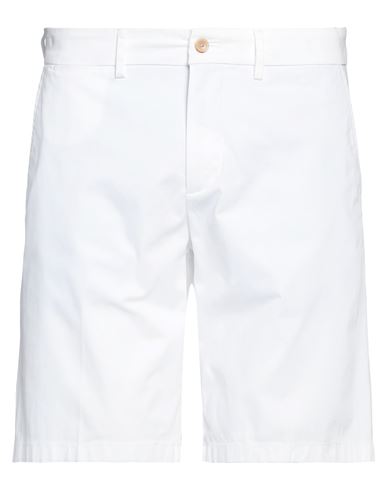 Shop Harmont & Blaine Man Shorts & Bermuda Shorts White Size 32 Cotton, Elastane