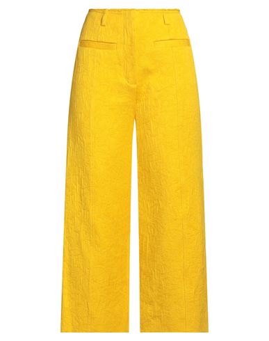 Shop Proenza Schouler Woman Pants Ocher Size 4 Cotton, Viscose In Yellow