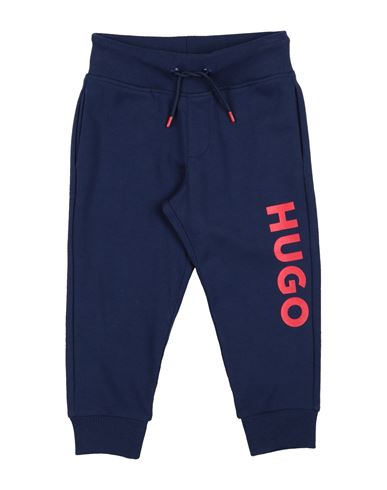 Hugo Boss Babies' Hugo Toddler Boy Pants Navy Size 6 Cotton, Polyester, Elastane