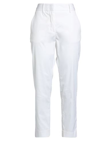 Eleventy Woman Pants White Size 2 Cotton, Polyamide, Elastane In White