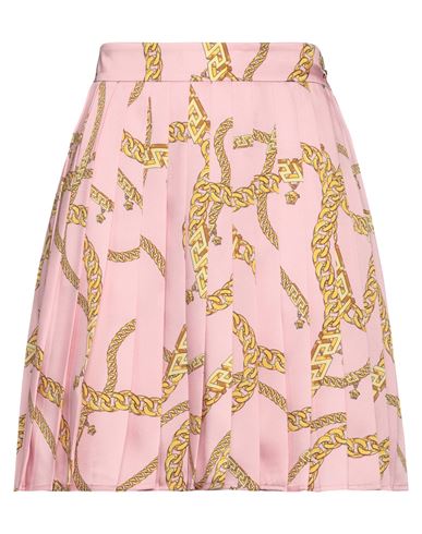 Versace Woman Mini Skirt Pink Size 8 Polyester