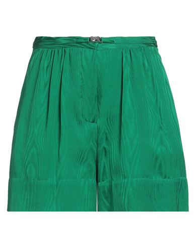 Boutique Moschino Woman Shorts & Bermuda Shorts Green Size 6 Viscose In Green