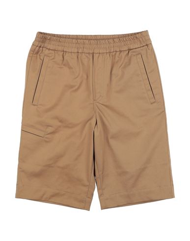 Shop Moncler Toddler Boy Shorts & Bermuda Shorts Brown Size 6 Cotton, Elastane