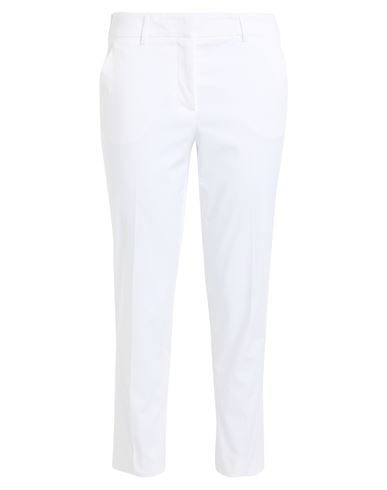 Peserico Easy Woman Pants White Size 4 Cotton, Elastane In White