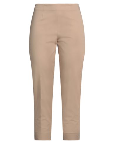 Shop Peserico Easy Woman Pants Sand Size 4 Cotton, Elastane In Beige