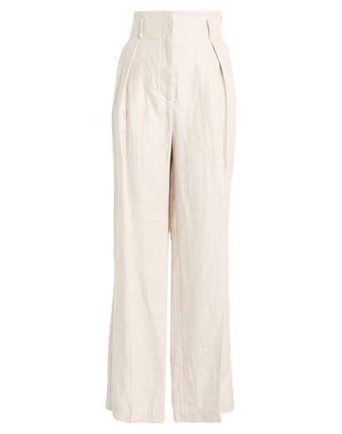 Eleventy Woman Pants Beige Size 10 Linen In Neutral