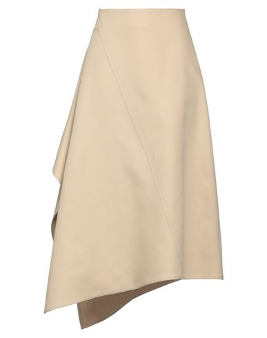 Shop Bottega Veneta Woman Mini Skirt Beige Size 8 Cotton