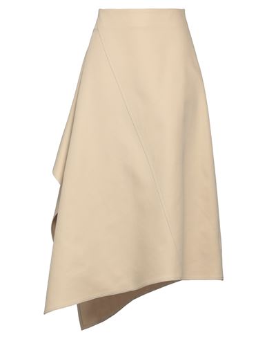 Shop Bottega Veneta Woman Mini Skirt Beige Size 6 Cotton