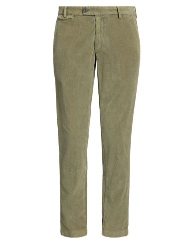 Messagerie Patrizio Piscaglia Man Pants Military Green Size 38 Cotton, Elastane