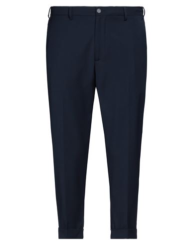 Shop Eredi Del Duca Man Pants Midnight Blue Size 40 Polyester, Wool, Elastane