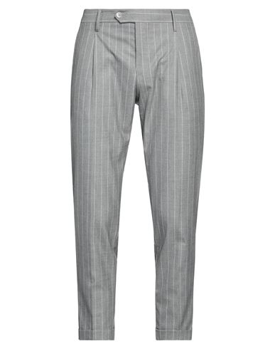 Shop Eredi Del Duca Man Pants Light Grey Size 38 Polyester, Viscose, Elastane