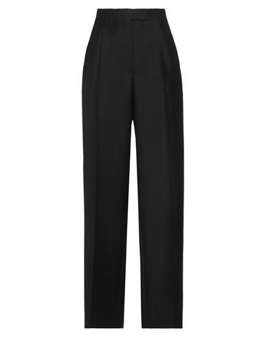 Shop Prada Woman Pants Black Size 8 Mohair Wool, Wool, Cotton