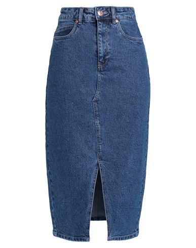 Vero Moda Woman Denim Skirt Blue Size M Cotton, Recycled Cotton, Elastane