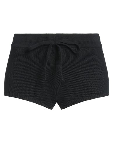 Shop Kontatto Woman Shorts & Bermuda Shorts Black Size Onesize Cotton