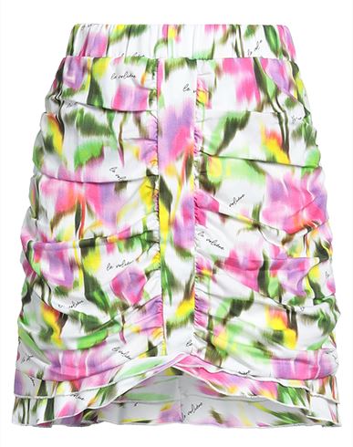 Le Volière Woman Mini Skirt White Size M Cotton In White