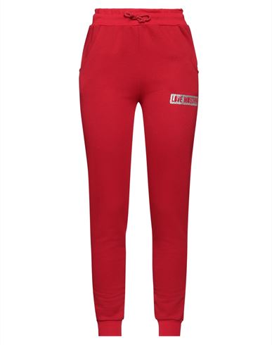 Shop Love Moschino Woman Pants Red Size 8 Cotton, Elastane