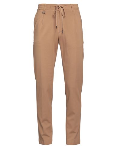 Paolo Pecora Man Pants Camel Size 34 Viscose, Polyamide, Elastane In Beige