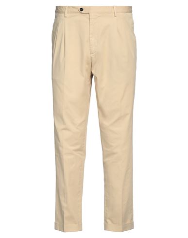 Shop Drumohr Man Pants Sand Size 40 Cotton, Elastane In Beige