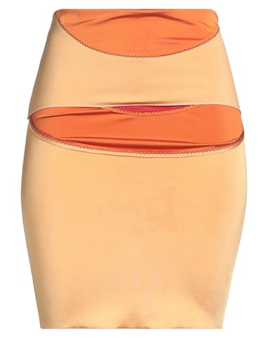 Marni Woman Midi Skirt Apricot Size 4 Viscose, Elastane In Orange