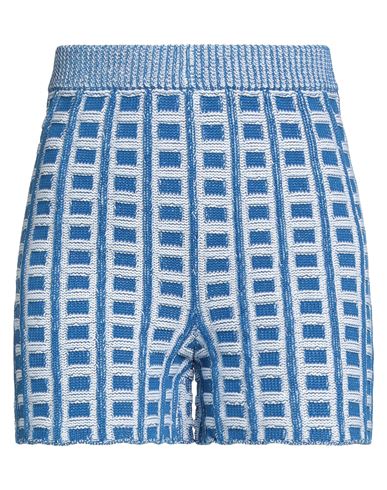 Shop Marni Woman Shorts & Bermuda Shorts Blue Size 8 Cotton