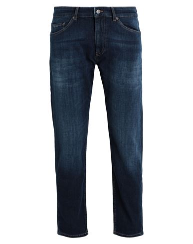 Shop Hugo Boss Boss Man Jeans Blue Size 35w-32l Cotton, Elastomultiester, Elastane