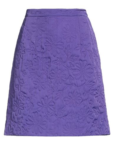 Shop Attic And Barn Woman Mini Skirt Purple Size 6 Viscose