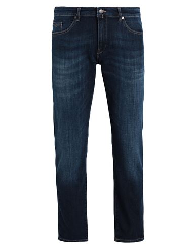 Shop Hugo Boss Boss Man Jeans Blue Size 35w-32l Cotton, Elastomultiester, Elastane